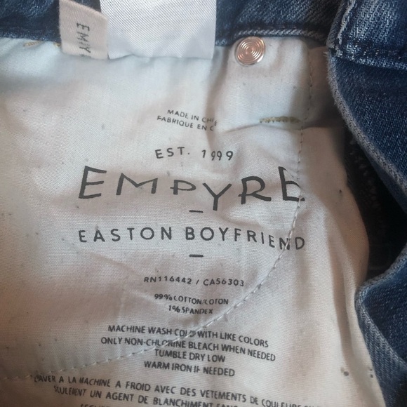 Empyre Easton distressed boyfriend jeans, size one. - Picture 13 of 16